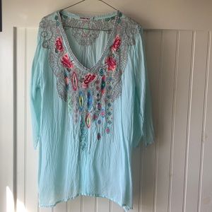 johnny was boho cropped top